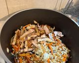 Foto del paso 6 de la receta: Arroz Oriental con Cerdo y Jengibre - wok - comida china - verduras salteadas