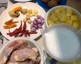 Foto langkah ke 1 dari resep Gulai Ayam Kentang Telur.