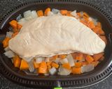 Foto del paso 4 de la receta: Canelones de pavo y zanahoria en vaporera eléctrica + postre de manzana y melocotón