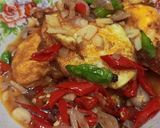 Foto langkah ke 3 dari resep Ceplok Tumis Ranjau Hijau.
