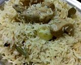 A picture of step 5 of Chicken Pulao.