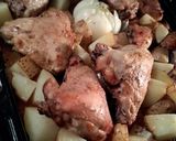 Foto del paso 6 de la receta: Pollo al horno con papas