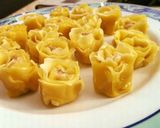 Hình bước làm 7 của món Hoành thánh hoa hồng