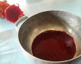 Foto langkah ke 3 dari resep No Bake Dragon fruit Cheese Cake.