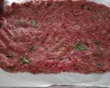 A picture of step 2 of Spinach Artichoke dip Stuffed Meatloaf.
