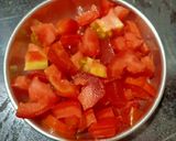 A picture of step 1 of Masala Khichdi.
