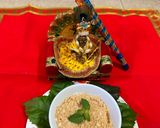 A picture of step 7 of Panjiri (Bhog prasadam).