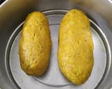 A picture of step 4 of Dudhi Vadi (Bottle gourd vadi).