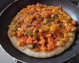 Foto del paso 5 de la receta: "tarta"🥧 con masa de yuca🥔🍠 y relleno de vegetales🥙🥗🥘