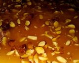 A picture of step 3 of Almond Chikki.