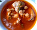 A picture of step 6 of Murgh cholay.