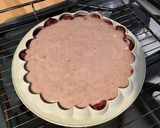 Une image de l'étape 8 de Gâteau aux pêches de vigne,yaourt et vanille.