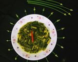 A picture of step 5 of Onion Flower Stalks dry Curry.