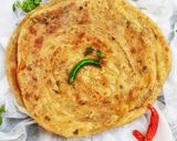 A picture of step 10 of Masala lachha paratha.