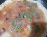 A picture of step 2 of Irish and egg with parsley.