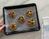 A picture of step 6 of Mimi's M&M Cookies.