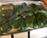 Une image de l'étape 7 de Aubergines,poivrons verts et oignons marinés et grillés.