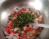 A picture of step 3 of Green Rice with Paneer and Vegetables in Creamy Cheesy Ragi Sauce.