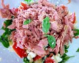 A picture of step 1 of Tuna Pasta Salad.