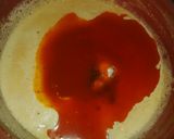 A picture of step 6 of Moi-moi with pepper and spring onion sauce.