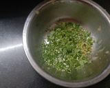 A picture of step 1 of Mooli paratha.