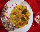 A picture of step 5 of Shortcut Soya Chunks Biryani.