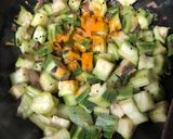 A picture of step 2 of Jhinge Aloo Posto (Ridge Gourd & Potato in Poppy Seeds Gravy - Bengali Style).