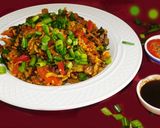 A picture of step 7 of Colorful Cajun rice.