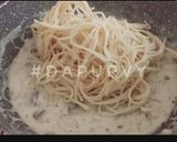 Foto langkah ke 9 dari resep SPAGHETTI CREAMY MUSHROOM / Spaghetti krim susu.
