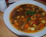 A picture of step 11 of Persian vermicelli soup.