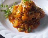 A picture of step 3 of Pumpkin bhaji.