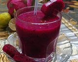 A picture of step 3 of Dragon fruit juice.