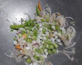 A picture of step 2 of Chinese bhel.
