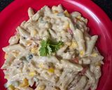 A picture of step 7 of White sauce pasta.