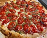 Une image de l'étape 12 de Tarte salée aux tomates, courgette, salami, mozzarella et brie de Meaux.