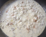 Foto del paso 4 de la receta: Salmón con nata y champiñones al horno
