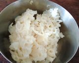 A picture of step 1 of Tasty crispy left over rice tikki.