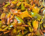 A picture of step 3 of Turmeric chilli pickle.