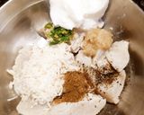 A picture of step 4 of Chicken Reshmi Kabab.