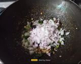 A picture of step 4 of Lemon Rice / SouthIndian Chitranna Rice.