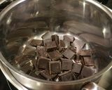 A picture of step 2 of Fruit coated with dark crunchy chocolate.