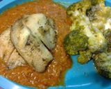Foto del paso 5 de la receta: Filete de Cazón en salsa de piña con brócoli gratinado
