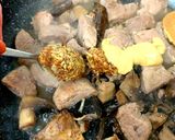 A picture of step 4 of My Fillet of Pork & Mushroom in a Creamy Mustard Sauce 😋.