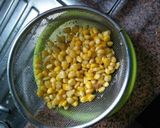 A picture of step 1 of # Monsoon season # corn rice kabaab.