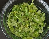 A picture of step 2 of Coriander masala Atukulu.
