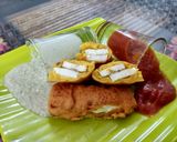 A picture of step 4 of Paneer pakoda.