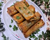 عکس مرحله 12 از دستور اسپرینگ رول اسفناج 😋