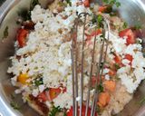 A picture of step 6 of Mediterranean Egg Bowl.