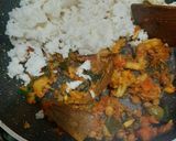 A picture of step 3 of Veg fried Rice.
