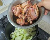 豆鼓排骨燉青木瓜的食譜步驟1照片